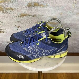 The North Face Ultra Kilowatt Shoes Womens Size 7 Blue Trail Running Sneakers